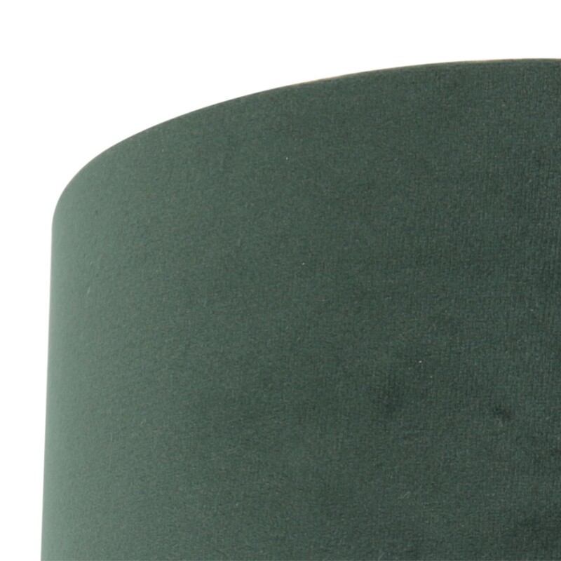 Pantalla de lámpara de terciopelo verde moderna Steinhauer - Imagen 4
