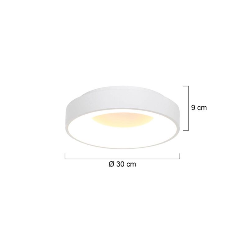 Plafón blanco LED redondo Steinhauer Ringlede - Imagen 7