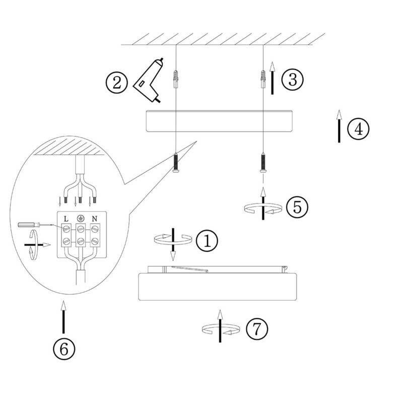 Plafón de bajo consumo Steinhauer Ikaro 24 cm - Imagen 8