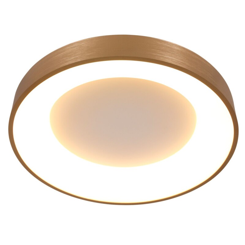 Plafón dorado y blanco Steinhauer Ringlede - Imagen 9