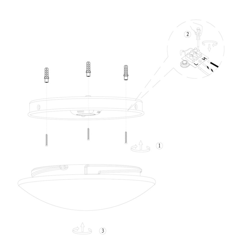 Plafón LED blanco Steinhauer Ceiling and Wall - Imagen 8