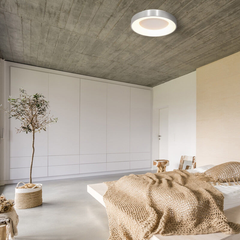 Plafón LED circular Steinhauer Ringlede plateado - Imagen 4