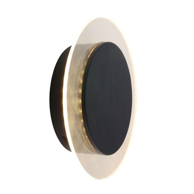 Aplique de pared moderno de metal y plástico negro Steinhauer Lido - Imagen 11