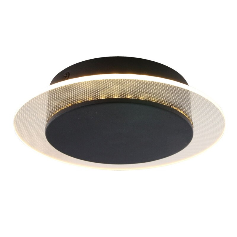 Aplique de pared moderno de metal y plástico negro Steinhauer Lido - Imagen 17