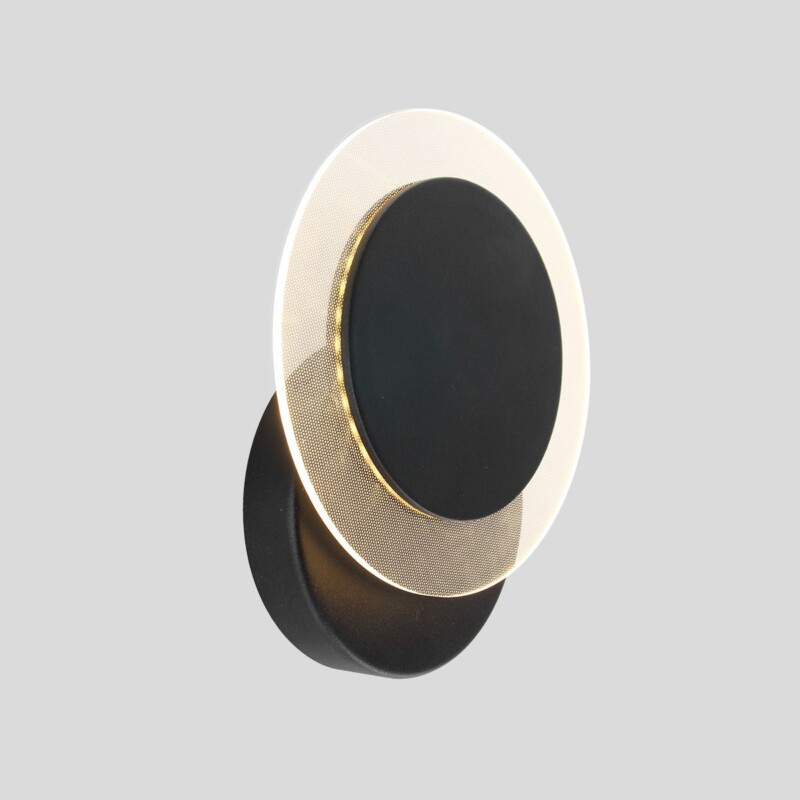 Aplique de pared moderno de metal y plástico negro Steinhauer Lido - Imagen 20