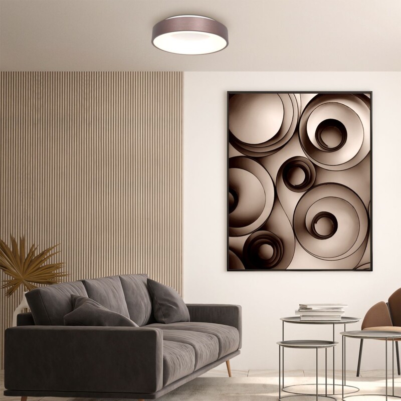 Plafón LED  Steinhauer Ringlede bronce - Imagen 3