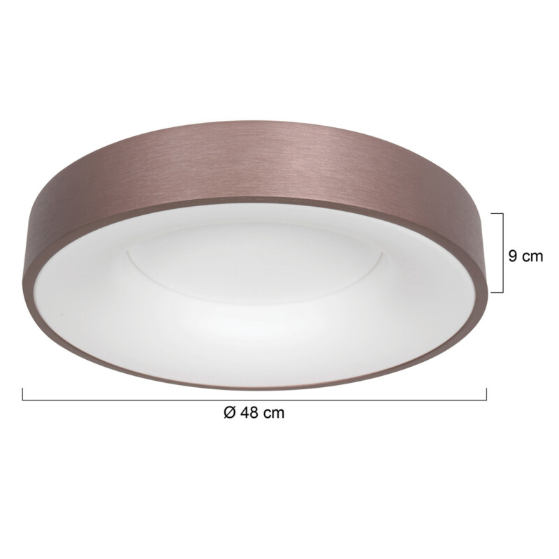 Plafón LED  Steinhauer Ringlede bronce - Imagen 7