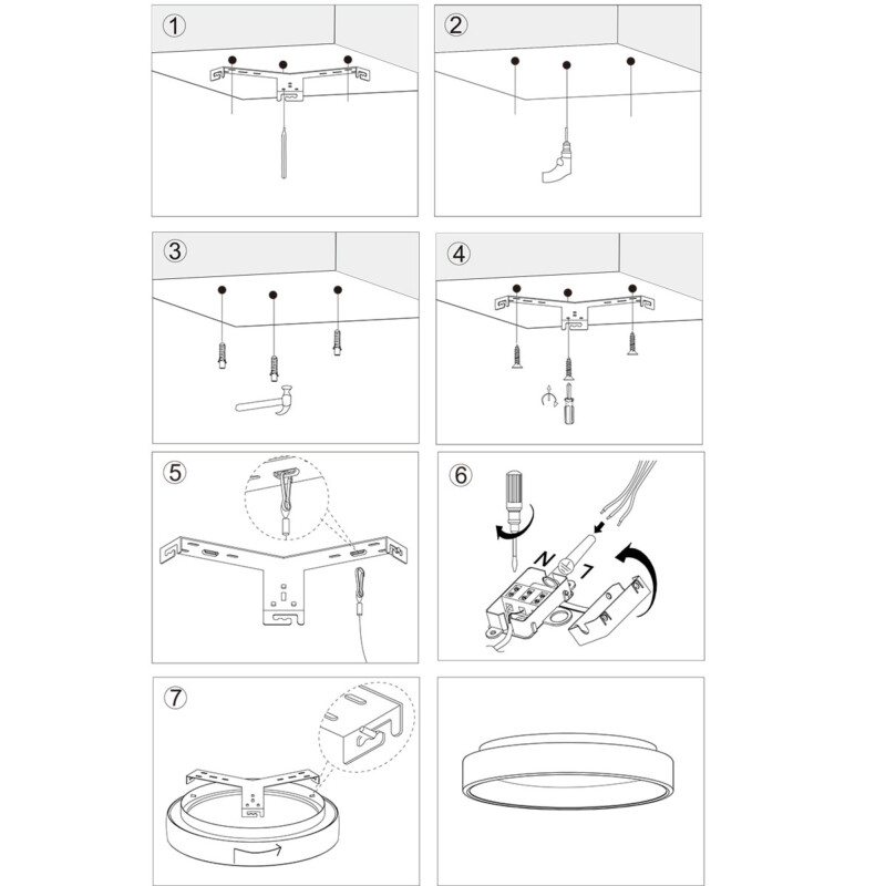 Plafón LED  Steinhauer Ringlede bronce - Imagen 9