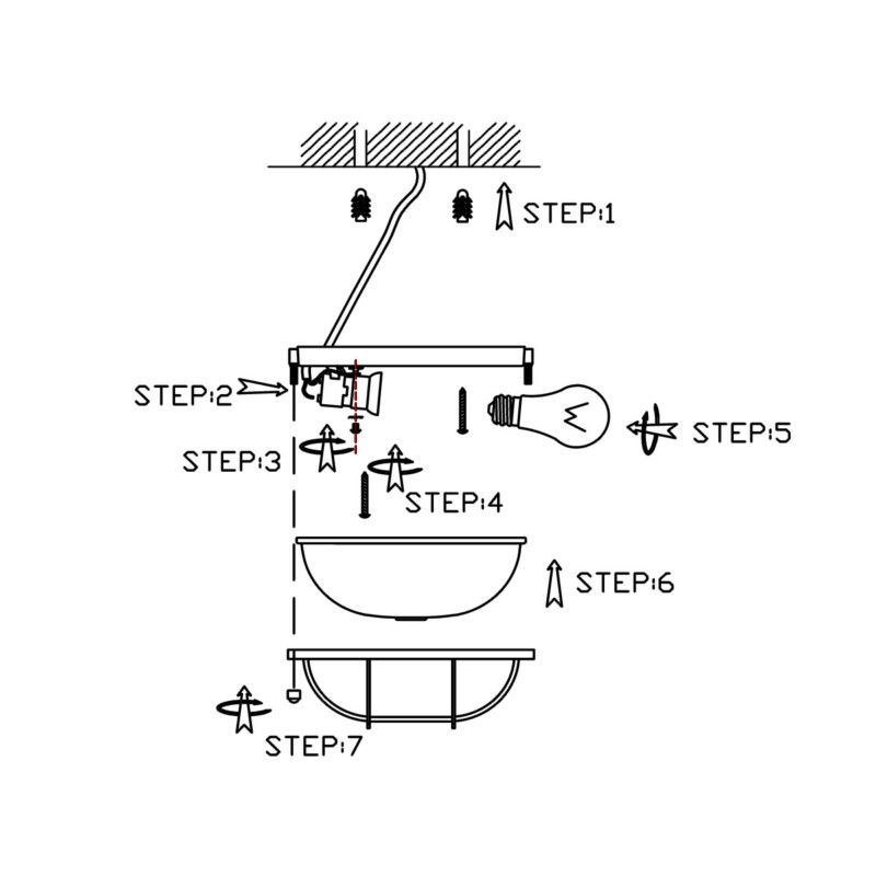 Plafón Mexlite Mellam, 17 cm - Imagen 7