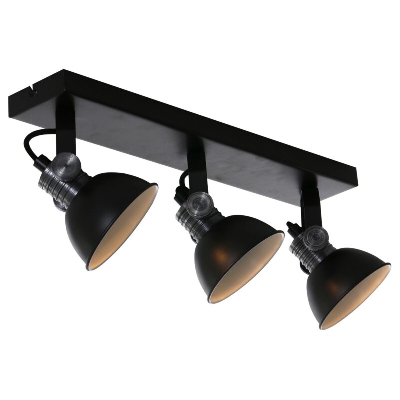 Foco industrial de metal negro Steinhauer Brooklyn - Imagen 10