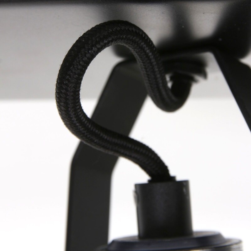 Foco industrial de metal negro Steinhauer Brooklyn - Imagen 14