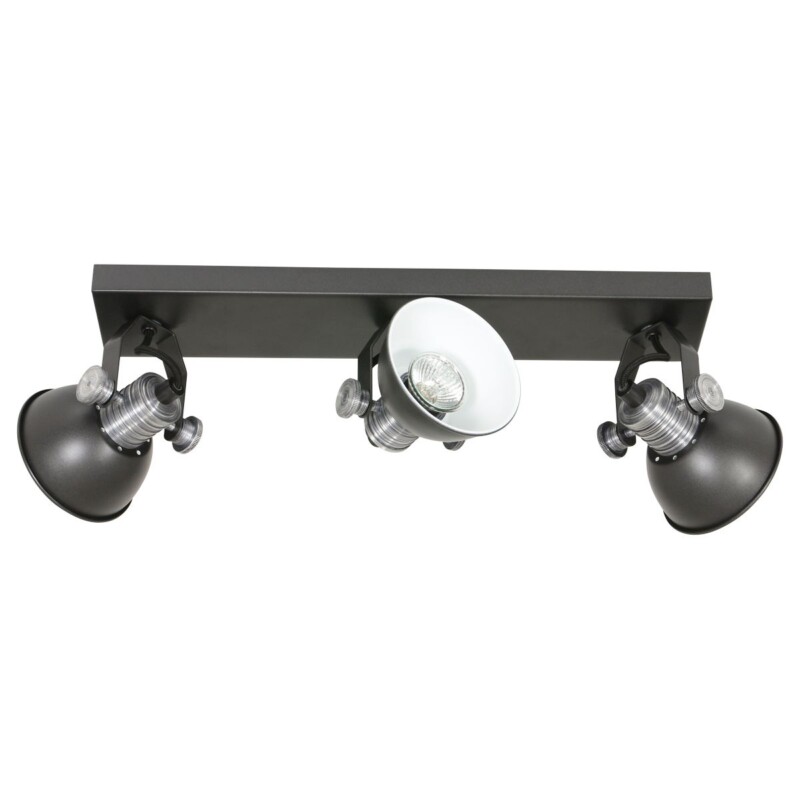 Foco industrial de metal negro Steinhauer Brooklyn - Imagen 15
