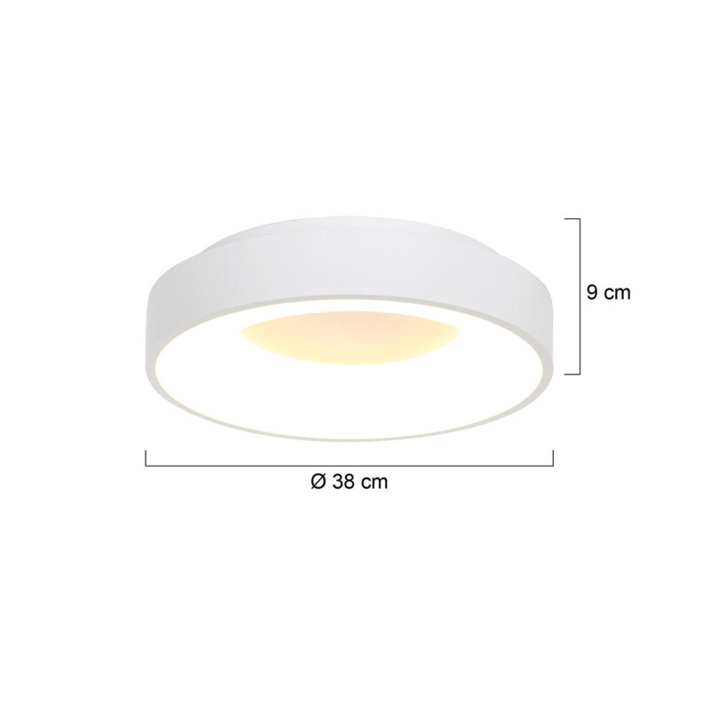 Plafón redondo LED Steinhauer Ceiling and Wall blanco - Imagen 6