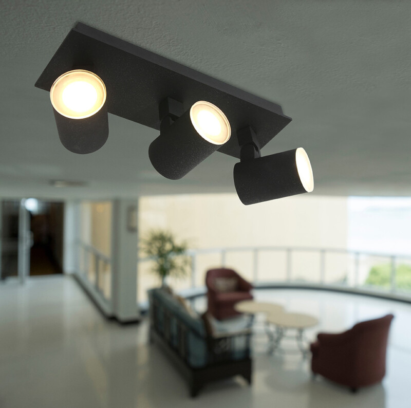 Foco moderno negro de metal Steinhauer Points noirs - Imagen 3