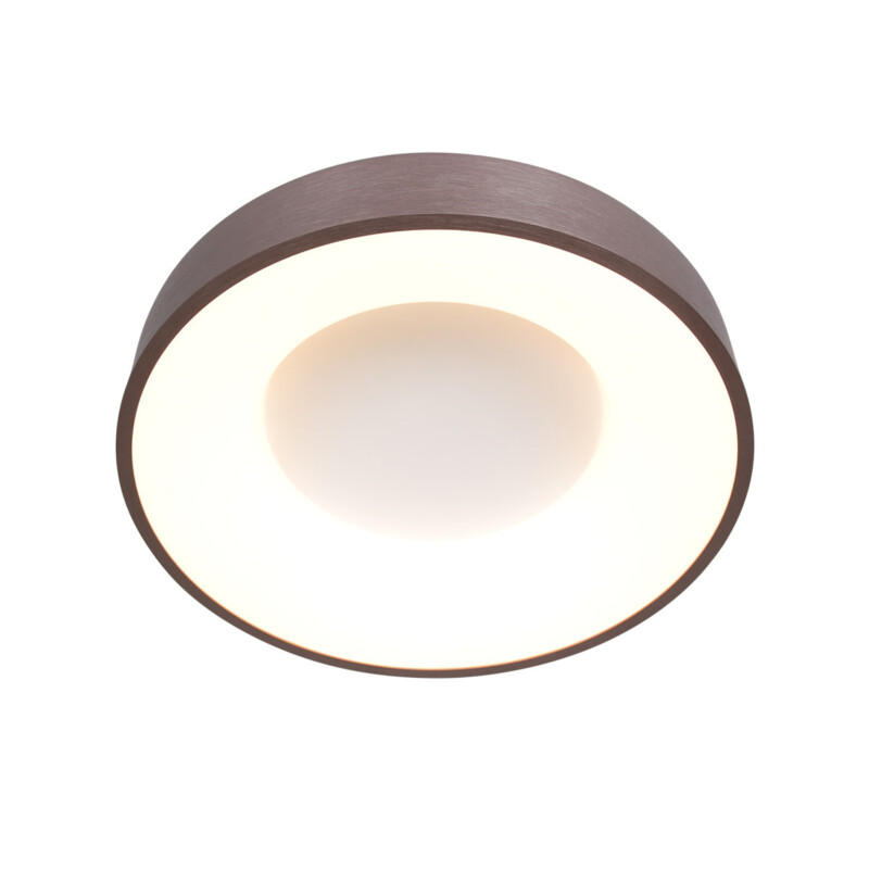 Plafones LED modernos Steinhauer Ringlede bronce y blanco - Imagen 10
