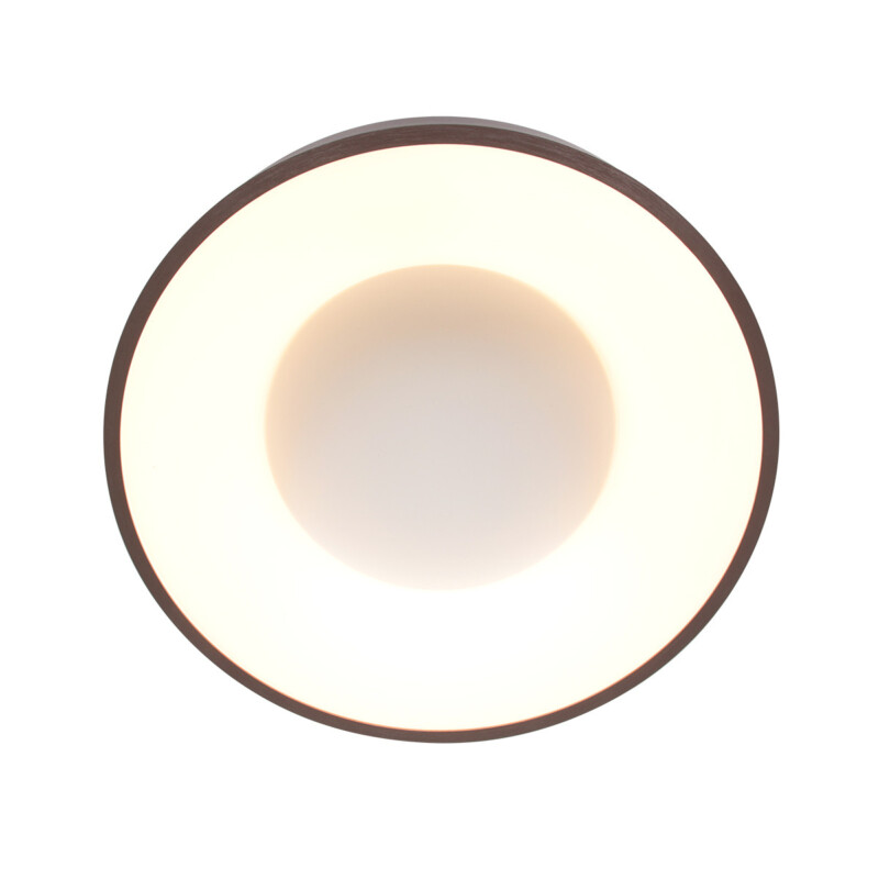 Plafones LED modernos Steinhauer Ringlede bronce y blanco - Imagen 12