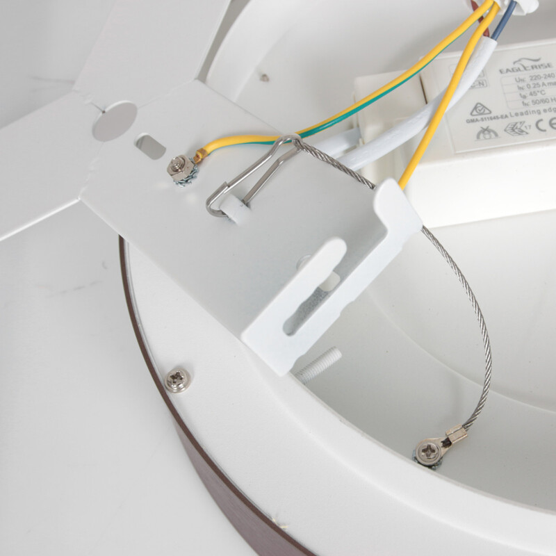Plafones LED modernos Steinhauer Ringlede bronce y blanco - Imagen 15