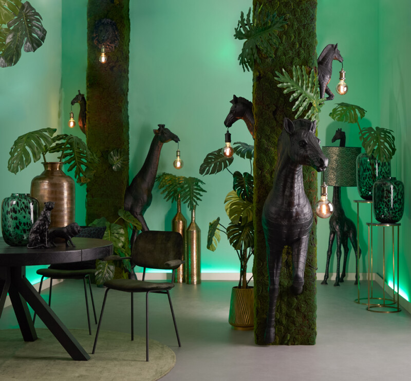 Wall lamp 20,5x19x61 cm GIRAFFE matt black - Imagen 10