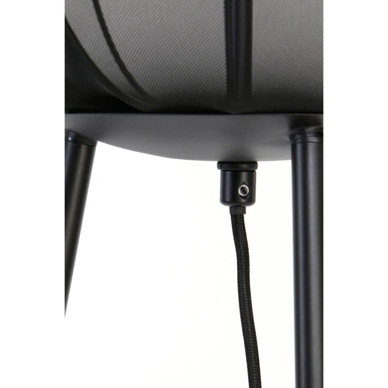 Lámpara de pie negra con tres patas Light & Living Plumeria - Imagen 4