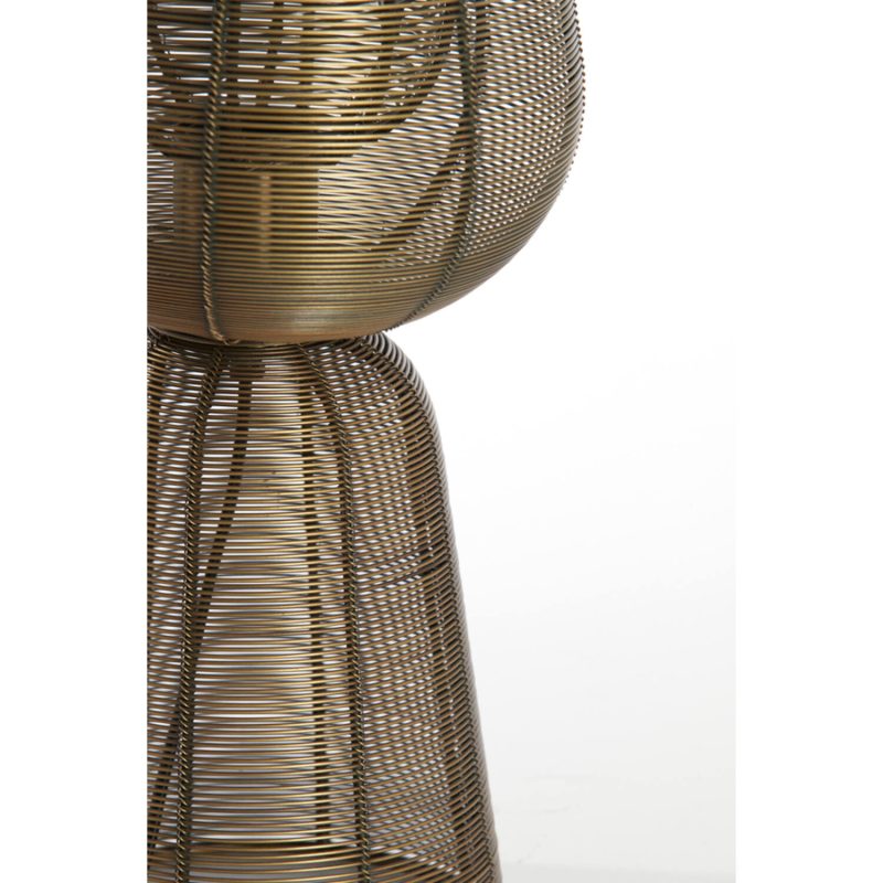 Lámpara de mesa de ratán bronce Light & Living Aboso - Imagen 2