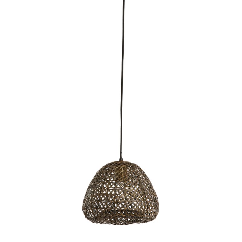 Lámpara colgante oriental de metal bronce Light & Living Finou