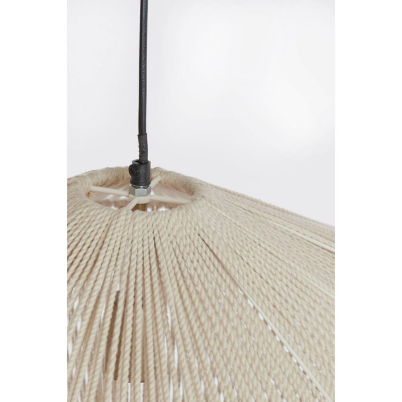 Lámpara colgante de ratán beige Light & Living Felida - Imagen 3