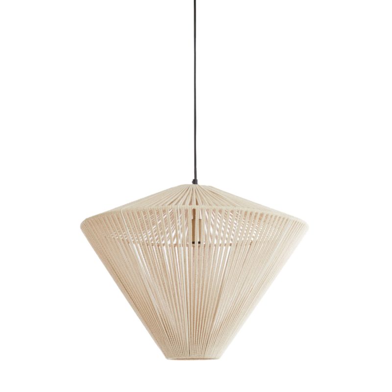 Lámpara colgante moderna de ratán claro Light & Living Felida