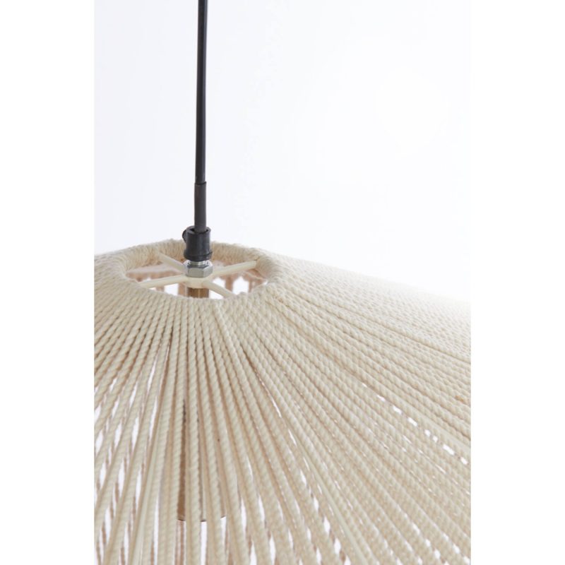 Lámpara colgante moderna de ratán claro Light & Living Felida - Imagen 3