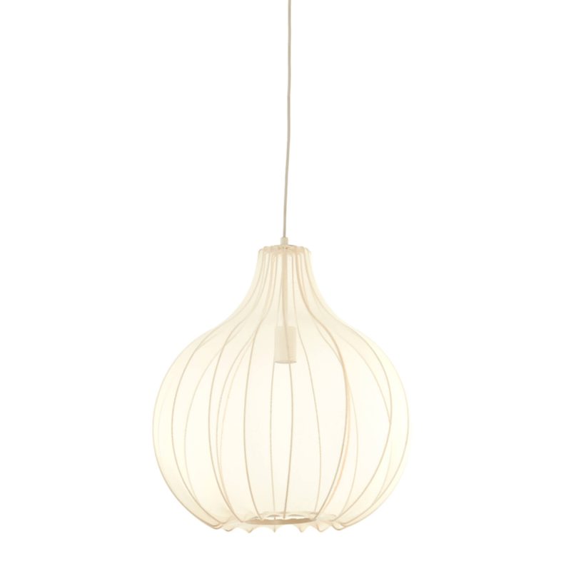 Lámpara colgante transparente de color arena Light & Living Elati