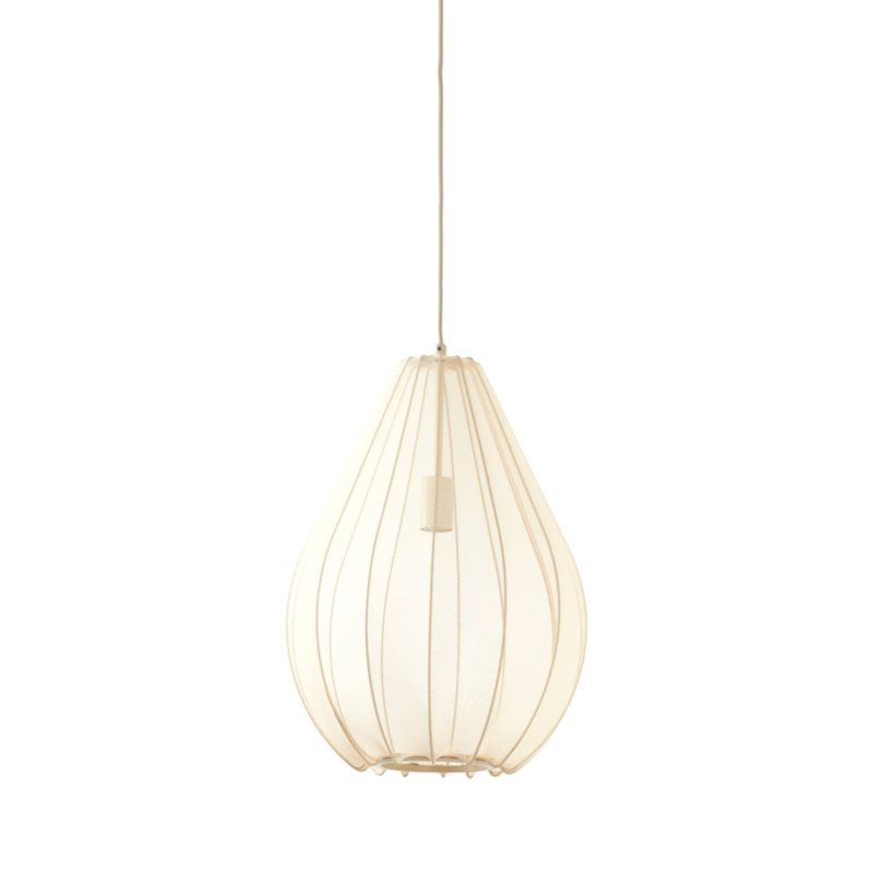 Lámpara colgante transparente color arena Light & Living Itela