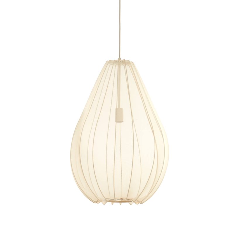 Lámpara colgante transparente color arena Light & Living Itela