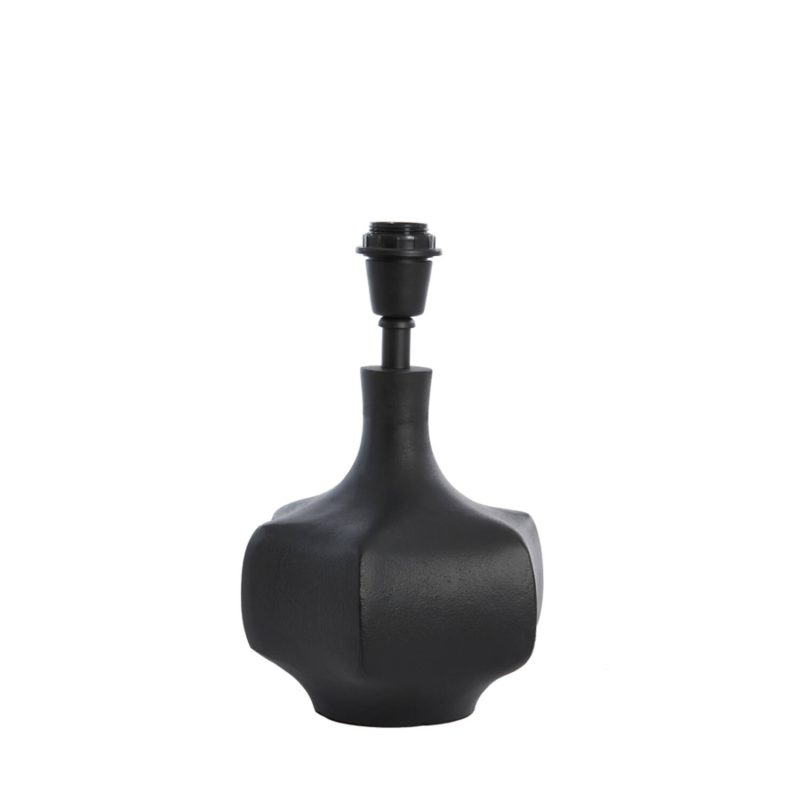 Lámpara de mesa negra moderna Light & Living Barril