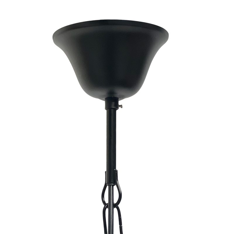 Lámpara colgante de 4 luces negra con forma de linterna metal/vidrio Steinhauer Pimpernel - Imagen 12