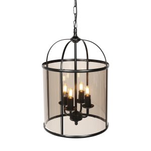 lámpara-colgante-clásica-de-jaula-de-vidrio-negro-con-cuatro-luces-steinhauer-pimpernel-5972zw