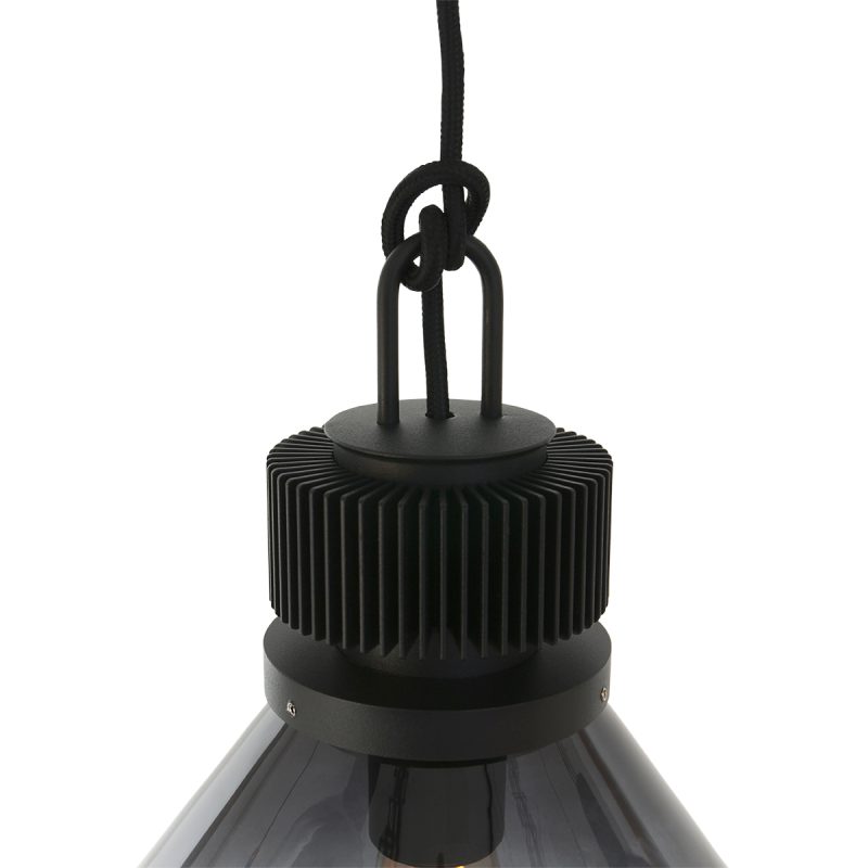 Lámpara colgante retro de metal negro Steinhauer Flere - Imagen 11