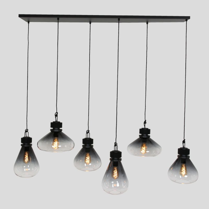 Lámpara colgante retro de metal negro Steinhauer Flere - Imagen 19