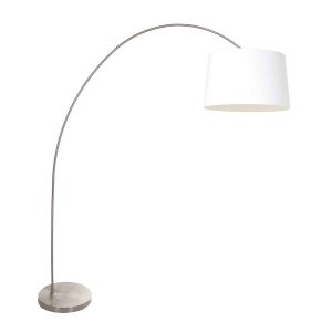 lámpara-de-arco-clásica-de-acero-con-pantalla-blanca-mexlite-solva-3916st
