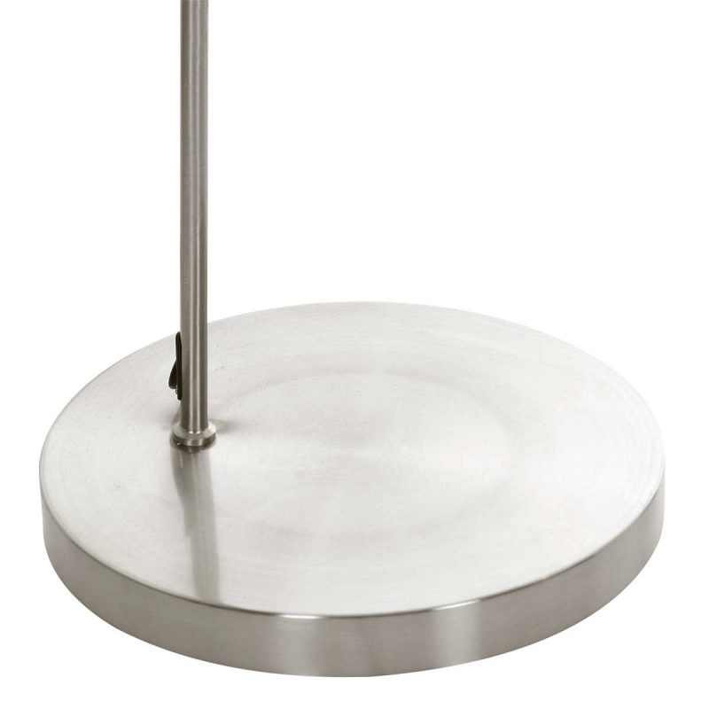 Lámpara de arco clásica de acero con pantalla gris Mexlite Solva - Imagen 4