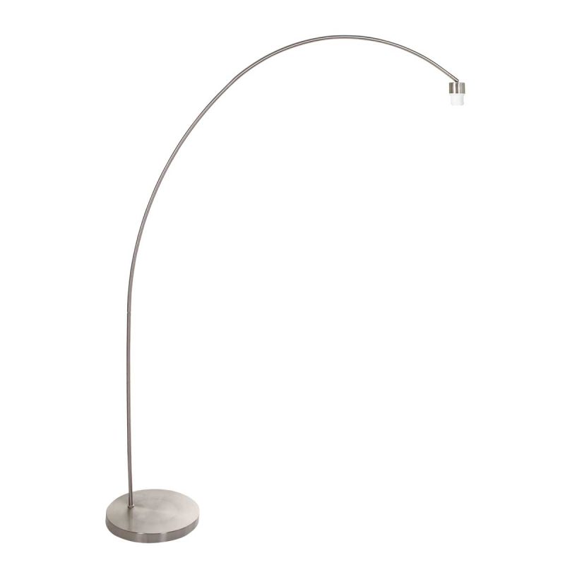 Lámpara de arco de acero con pantalla gris Mexlite Solva - Imagen 9