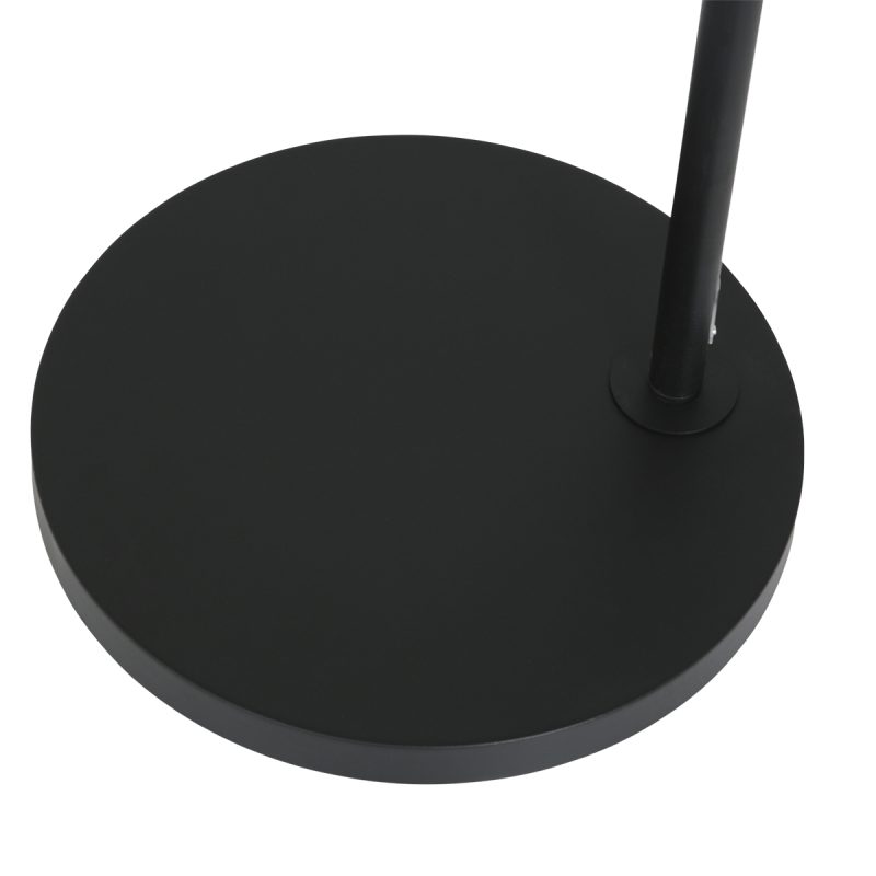 Lámpara de arco moderna negra con pantalla de mimbre Steinhauer Prestige Chic - Imagen 11