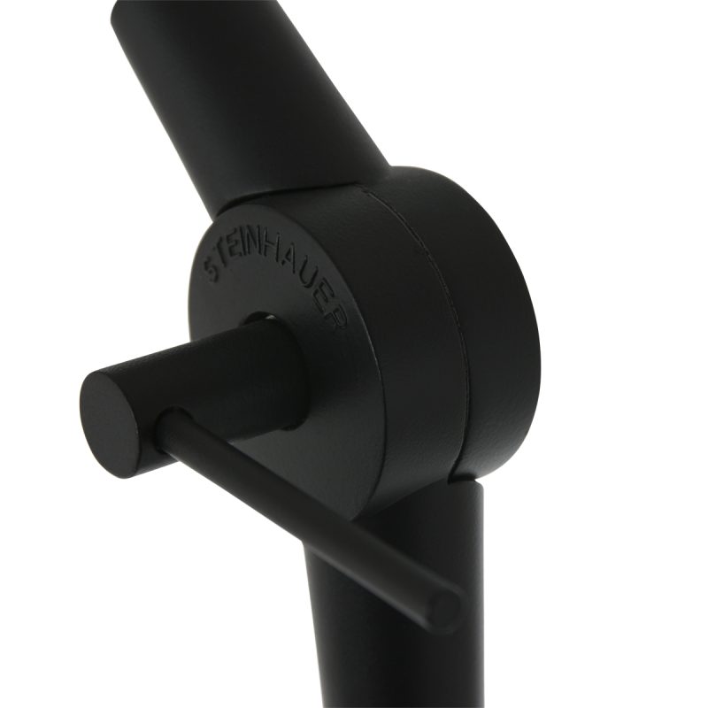 Lámpara de arco moderna negra con pantalla de mimbre Steinhauer Prestige Chic - Imagen 14