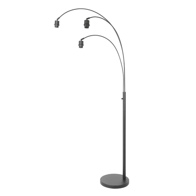 Lámpara de arco moderna negra de tres luces Steinhauer Sparkled Light - Imagen 2