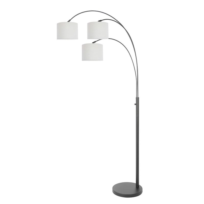 Lámpara de arco moderna negra de tres luces Steinhauer Sparkled Light - Imagen 2