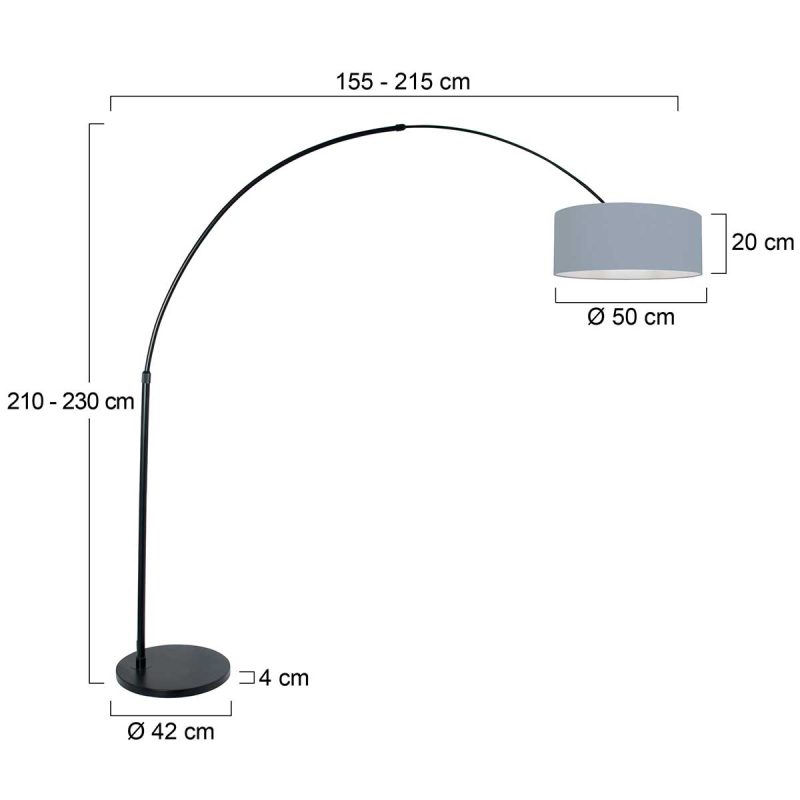 lampara-de-arco-moderna-negra-steinhauer-sparkled-light-3929zw-5