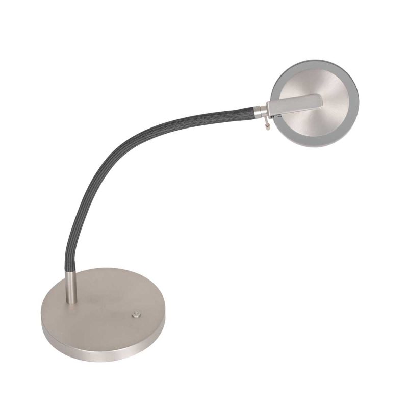 Lámpara de lectura de acero de diseño sobrio lámpara de mesa Steinhauer Turound - Imagen 15