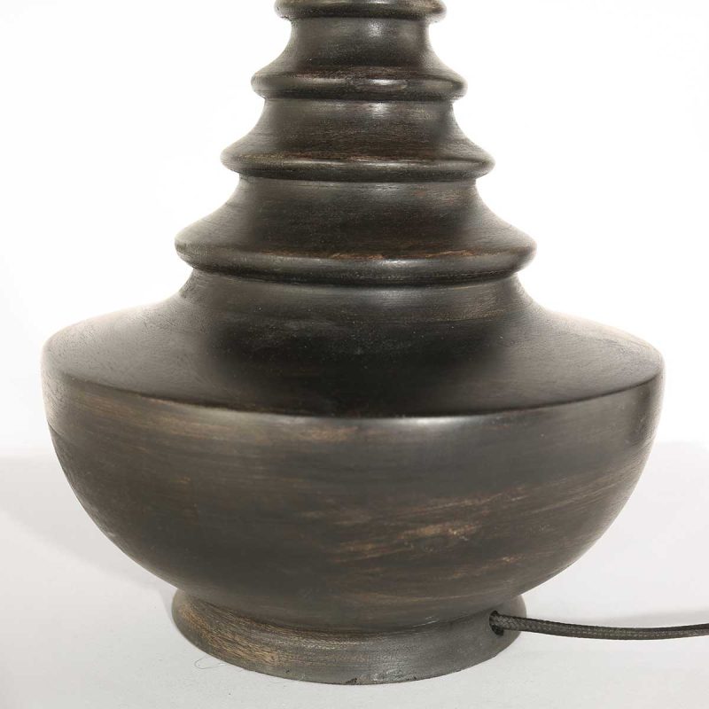 Lámpara de mesa clásica con forma de anillo Anne Light & Home Bois - Imagen 12