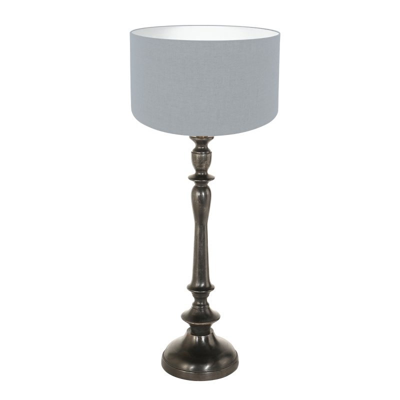 Lámpara de mesa clásica oscura Anne Light & Home Bois - Imagen 2