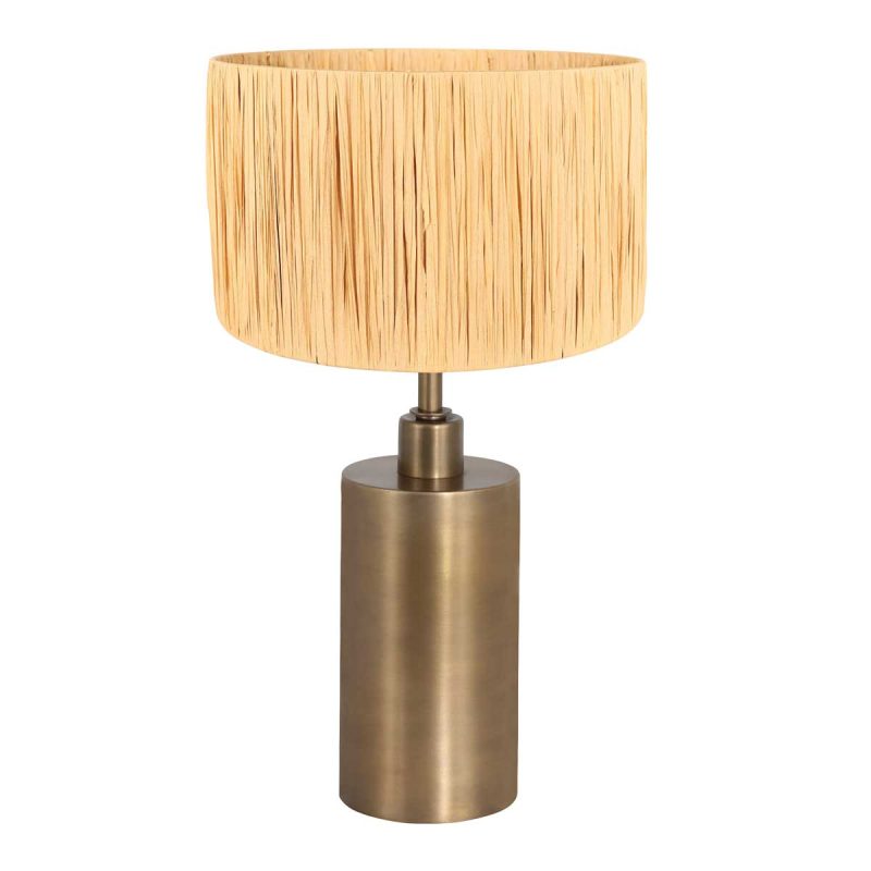 Lámpara de mesa clásica redonda Steinhauer Brass - Imagen 2
