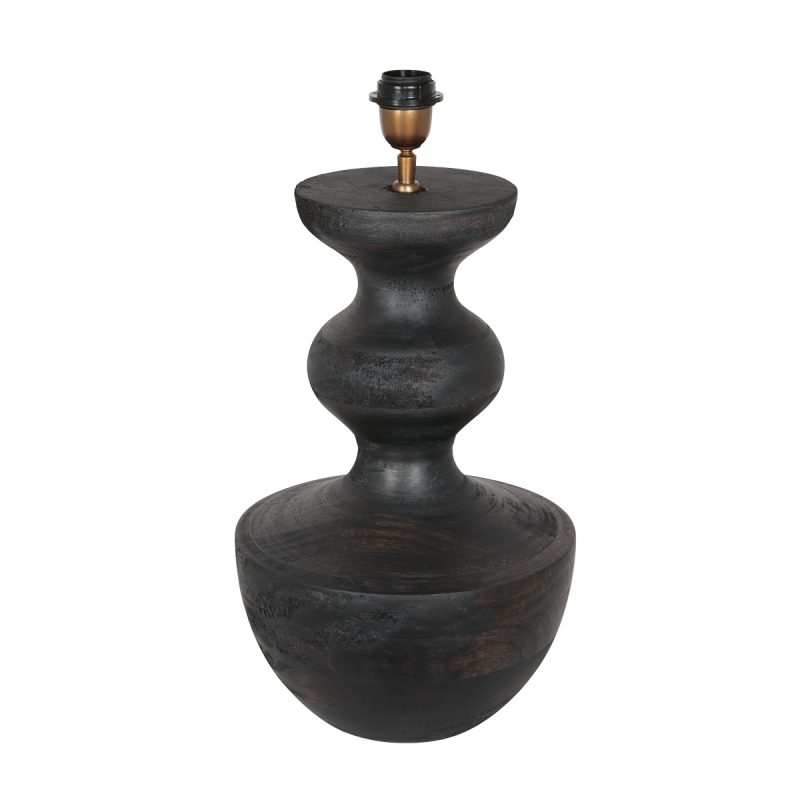 Lámpara de mesa de campo de madera con pantalla de mimbre Steinhauer Lyons - Imagen 9