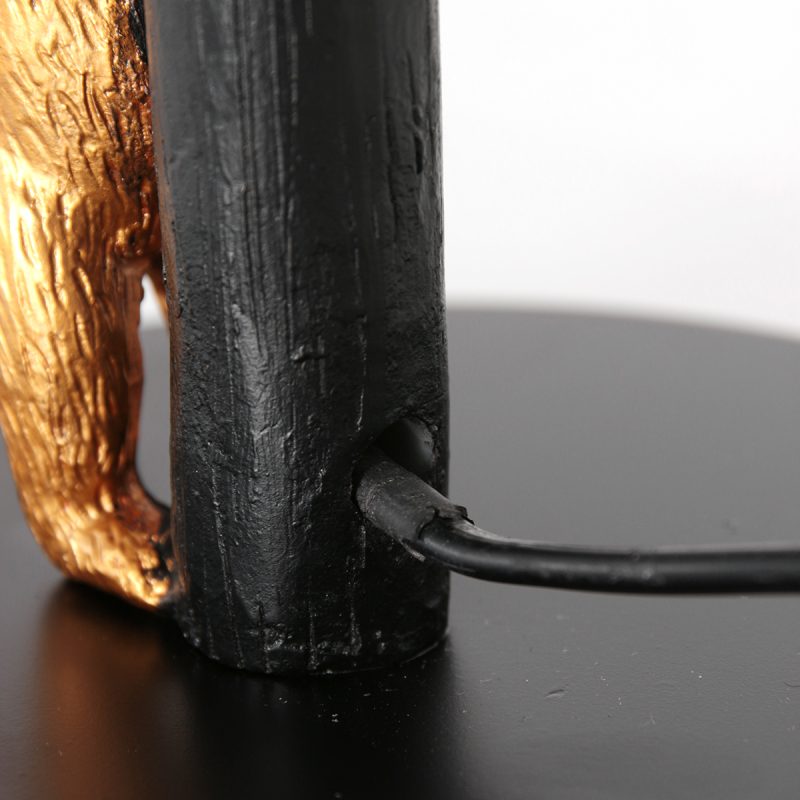 Lámpara de mesa dorada con negro Anne Light & Home Animaux - Imagen 10